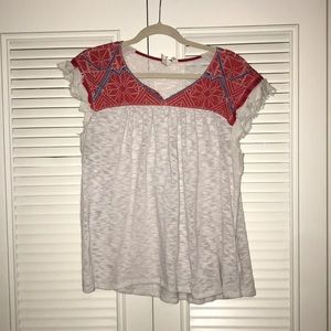 Anthropologie embroidered blouse